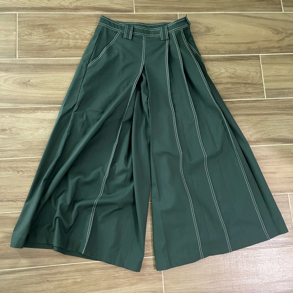 LOVEBIRDS Women's Wide-leg Twill Tailored Pants